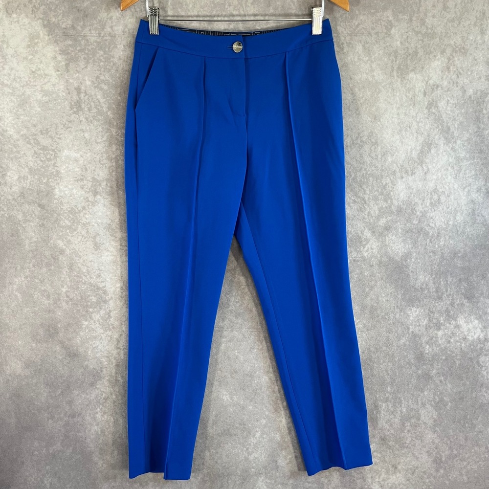 NEW Ted Baker Ariett Slim Tailored Trousers Womens 1 Blue WMF/156836 NWT $209